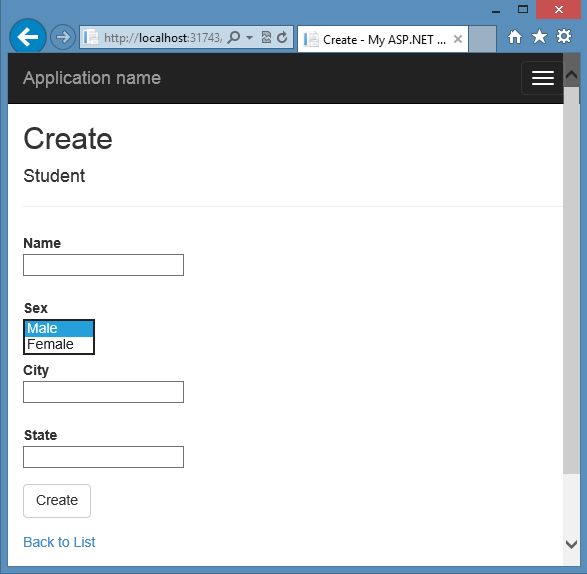 Enum Support in View of MVC 5